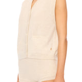 ETERNE - Elton Vest Heather Oatmeal