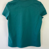 Hermès Teal T-Shirt with Crochet H Pocket Detail Size FR 38 (UK 10)