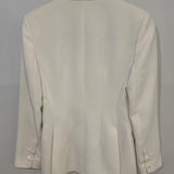 Ermanno Scervino Cream Double Breasted Blazer Jacket Size IT 40 (UK 8)