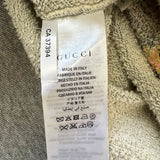 Gucci Grey 'Blind For Love' Hoodie With Embroidery and Distressed Details Size S (UK 8)