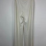 Loro Piana White Silk Blend Wide Leg Trousers IT 42 (UK 10)