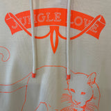 Hermès Cream and Neon Orange Jungle Love Hooded T-Shirt Size FR 36 (UK 8)