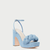 Roeffler Randall - Fae Blue Denim Platform Heel