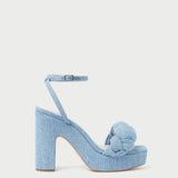 Roeffler Randall - Fae Blue Denim Platform Heel