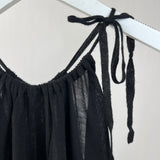 Yves Saint Laurent Vintage Black Halter Neck Knit Top with Ruched Neck Tie Detail FR 38 (UK 10)