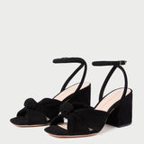 Roeffler Randall - Fiamma Black Knot Heeled Sandal