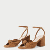 Roeffler Randall - Fiamma Cacao Knot Mid-Heel Sandal