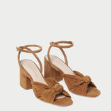 Roeffler Randall - Fiamma Cacao Knot Mid-Heel Sandal