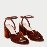 Roeffler Randall - Fiamma Sienna Knot Mid-Heel Sandal