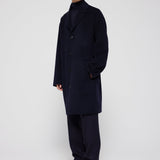 ROHE - Double face woolen coat | navy