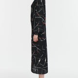 Maria McManus - Pleated Blouson Dress in Eileen Grey Lacquer Print