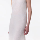 GABRIELA HEARST - Carling Maxi Dress in Ivory Plisse Silk