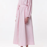 GABRIELA HEARST - Ahmose Maxi Dress in Pale Blush Sea Island Cotton Poplin