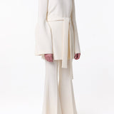 GABRIELA HEARST - Shandon Tunic in Ivory Double Face Wool Crepe