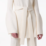 GABRIELA HEARST - Shandon Tunic in Ivory Double Face Wool Crepe