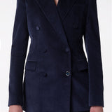 GABRIELA HEARST - Gavin Blazer in Dark Navy Sea Island Cotton Corduroy