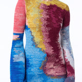 GABRIELA HEARST - Millicent Crochet Tunic in Aurora Multi Cashmere Wool