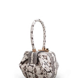 GABRIELA HEARST - Demi Bag in Black & Ivory Snakeskin