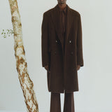 GABRIELA HEARST - Mcaffrey Coat in Chocolate Double-Face Recycled Cashmere