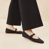 Roeffler Randall - Ginger Black Moiré Mary Jane