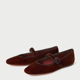 Roeffler Randall - Ginger Sienna Velvet Mary Jane