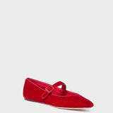 Roeffler Randall - Ginger Red Velvet Mary Jane