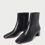 Roeffler Randall - Ginny Black Leather Ankle Boot