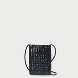 Roeffler Randall - Grace Black Mini Woven Crossbody