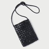 Roeffler Randall - Grace Black Mini Woven Crossbody