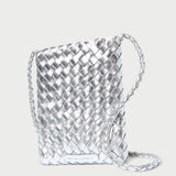 Roeffler Randall - Grace Silver Mini Woven Crossbody