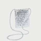 Roeffler Randall - Grace Silver Mini Woven Crossbody