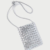 Roeffler Randall - Grace Silver Mini Woven Crossbody