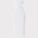 Herve Leger - HALTER MIDI DRESS WITH HARDWARE