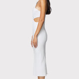 Herve Leger - HALTER MIDI DRESS WITH HARDWARE