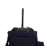 GABRIELA HEARST - Crossover Knit Bag in Navy Cashmere