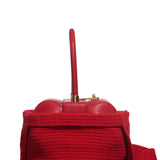 GABRIELA HEARST - Crossover Knit Bag in Red Cashmere