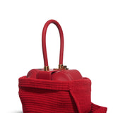 GABRIELA HEARST - Crossover Knit Bag in Red Cashmere