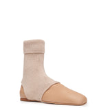 GABRIELA HEARST - Mishka Sock Boot in Dark Camel Cashmere & Leather