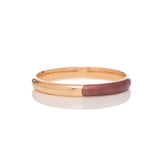 GABRIELA HEARST - Bangle in 18K Rose Gold & Vitreous Brown Enamel