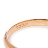 GABRIELA HEARST - Bangle in 18K Rose Gold & Vitreous Brown Enamel