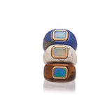 GABRIELA HEARST - Medium Ring in Tiger's Eye & Opal