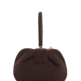 GABRIELA HEARST - Nina Bag in Chocolate Cashmere Felt