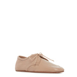 GABRIELA HEARST - Luca Flat Shoe in Dark Camel Textured Leather