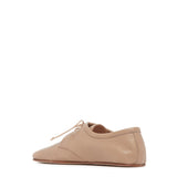 GABRIELA HEARST - Luca Flat Shoe in Dark Camel Textured Leather