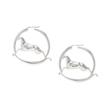 GABRIELA HEARST - Leonora Rocking Horse Silver Hoop Earrings