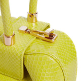 GABRIELA HEARST - Demi Bag in Lime Adamite Snakeskin