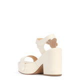 GABRIELA HEARST - Iris Platform Sandal in Cream Nappa Leather