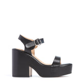 GABRIELA HEARST - Iris Platform Sandal in Black Nappa Leather