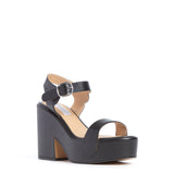 GABRIELA HEARST - Iris Platform Sandal in Black Nappa Leather