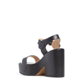 GABRIELA HEARST - Iris Platform Sandal in Black Nappa Leather